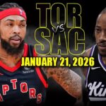 Toronto Raptors vs Sacramento Kings Full Game Highlights – January 21, 2026 | NBA Season