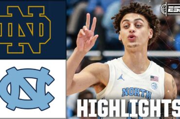 Notre Dame Fighting Irish vs. North Carolina Tar Heels | Full Game Highlights | ESPN CBB