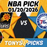Phoenix Suns vs Philadelphia 76ers Pick 1/20/26 NBA Pick Prediction