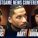 Karl-Anthony Towns, Josh Hart, Jalen Brunson and Miles McBride on ending Knicks’ four-game slide