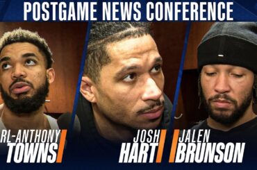 Karl-Anthony Towns, Josh Hart, Jalen Brunson and Miles McBride on ending Knicks’ four-game slide