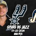 San Antonio Spurs vs Utah Jazz 1/22/26 NBA Free Picks & Prediction | NBA Betting Tips