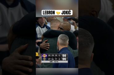 Bron & Nikola Jokić show respect 🤝
