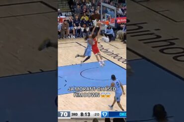 JA MORANT WITH THE CHASEDOWN #shorts