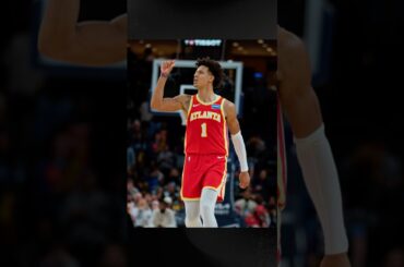 Jalen closed like an All Star. 🤏 #jalenjohnson #toosmall #hawks #nba