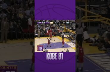 Kobe Bryant. 81 points.20 years ago today.