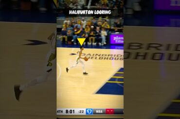 Haliburton’s Lob Ends with 180 Degree Dunk 💪 #nba #shorts
