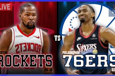 Philadelphia 76ers VS Houston Rockets LIVE Commentary Scoreboard | Pre and Post Game Coverage