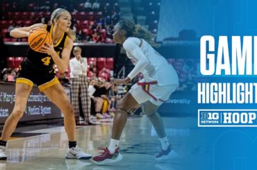 Iowa at Maryland | HIGHLIGHTS | Big Ten Women's Basketball | 01/22/2026