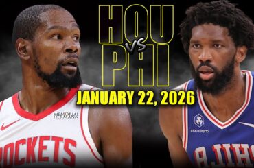 Houston Rockets vs Philadelphia 76ers Full Game Highlights – January 22, 2026 | NBA Season
