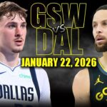 Golden State Warriors vs Dallas Mavericks Full Game Highlights – January 22, 2026 | NBA Season