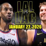 Los Angeles Lakers vs Los Angeles Clippers Full Game Highlights – January 22, 2026 | NBA Season