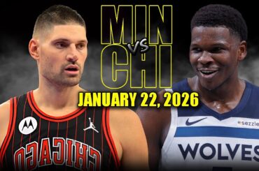 Minnesota Timberwolves vs Chicago Bulls Full Game Highlights – January 22, 2026 | NBA Season