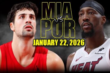 Miami Heat vs Portland Trail Blazers Full Game Highlights – January 22, 2026 | NBA Season