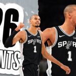 BIG NIGHT FOR WEMBANYAMA 👽 Best Moments v Utah Jazz