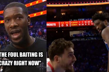 Rockets sick of Joel Embiid foul baiting then Embiid stares down Alperen Sengun 😂