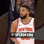 Karl-Anthony Towns with the RANGE 🎯 #knicks #three #newyork #nba #basketball