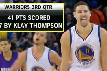 The Game Klay Scored 37 PTS In One QTR | NBA Classic Game