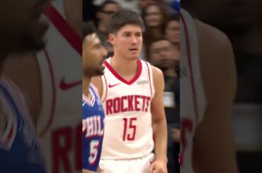 REED SHEPPARD IS ON FIRE 🔥  3 triples in the 4th! #rockets