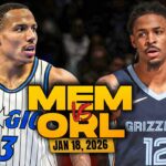 Memphis Grizzlies vs Orlando Magic Full Game Highlights | Jan 18, 2026 | FreeDawkins