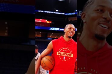 Trey Murphy III on site in Memphis #pelicans #grizzlies #nba #shorts