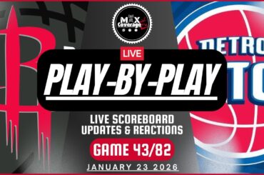 🔴LIVE - Houston Rockets vs Detroit Pistons - Play-By-Play & Reactions (1/23/26)