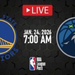 NBA LIVE! Golden State Warriors vs Minnesota Timberwolves | Jan. 24, 2026 | Wolves vs Warriors 2K26