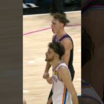 Not sure if you can get more hyped than  Pelle did vs OKC 🗣️ #nba #basketball #micdup