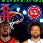 Houston Rockets vs Detroit Pistons NBA Play-By-Play Reaction 1/23/26 LIVE