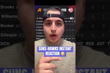 Reaction To The Phoenix Suns LOSING To The Hawks 😬 #nba #phoenixsuns #devinbooker #jalengreen