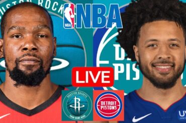 LIVE: HOUSTON ROCKETS vs DETROIT PISTONS | NBA | PLAY BY PLAY | SCOREBOARD