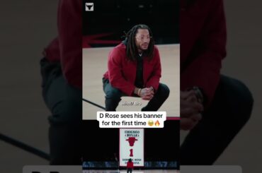 Derrick Rose will be forever immortalized in the Bulls’ rafters Saturday night ❤️ 💯