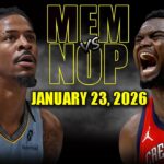 Memphis Grizzlies vs New Orleans Pelicans Full Game Highlights – January 23, 2026 | NBA Season