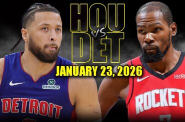 Houston Rockets vs Detroit Pistons Full Game Highlights – January 23, 2026 | NBA Season