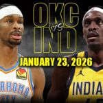 Oklahoma City Thunder vs Indiana Pacers Full Game Highlights – January 23, 2026 | NBA Season