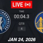 NBA LIVE! Golden State Warriors vs Minnesota Timberwolves | January 24, 2026 | 2026 NBA Season Live