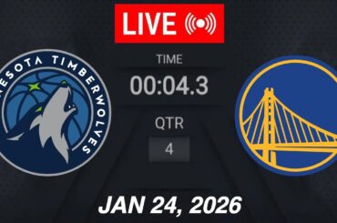 NBA LIVE! Golden State Warriors vs Minnesota Timberwolves | January 24, 2026 | 2026 NBA Season Live