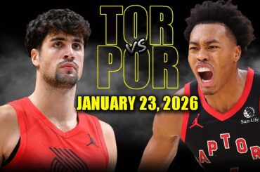 Toronto Raptors vs Portland Trail Blazers Full Game Highlights – January 23, 2026 | NBA Season