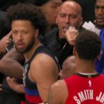 Things Get HEATED in Rockets-Pistons Game 😳