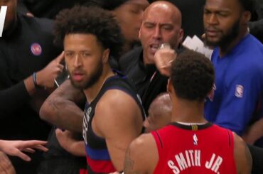 Things Get HEATED in Rockets-Pistons Game 😳