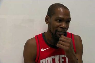 Houston Rockets Postgame: Kevin Durant talks win over Pistons