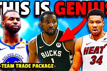 The PERFECT 3-Team Trade Nobody Can Refuse | Giannis to Heat, Kuminga to Bucks, Wiggins to Warriors