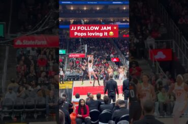 Gotta love these two #nba #jalenjohnson #dunk #hawks