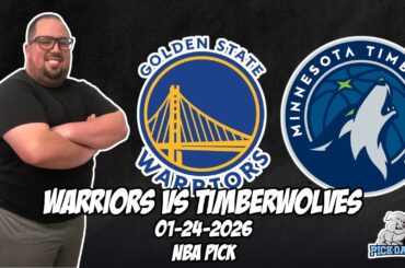 Golden State Warriors vs Minnesota Timberwolves 1/24/26 NBA Free Picks & Prediction | NBA Tips