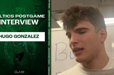 Hugo Gonzalez on hitting CLUTCH three to clinch 2OT | Celtics vs Nets Postgame Interview