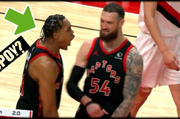 Scottie Barnes HUGE Defensive Plays in the Fourth Quarter vs Trail Blazers