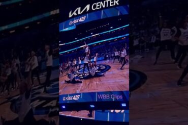 Angel Reese enjoying the entertainment at an Orlando Magic game