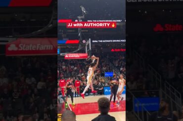 Jalen is a menace on the break #nba #hawks #jalenjohnson