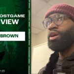 Jaylen Brown says 'hamstring tightness' affected performance vs Nets | Celtics Postgame Interview