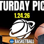 Saturday NCAA Basketball Picks - 1/24/26 l Craig Trapp & Indian Cowboy NCAAB Betting Predictions